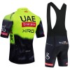 Set Fietsshirt + Korte Koersbroek 2025 UAE TEAM EMIRATES Groente